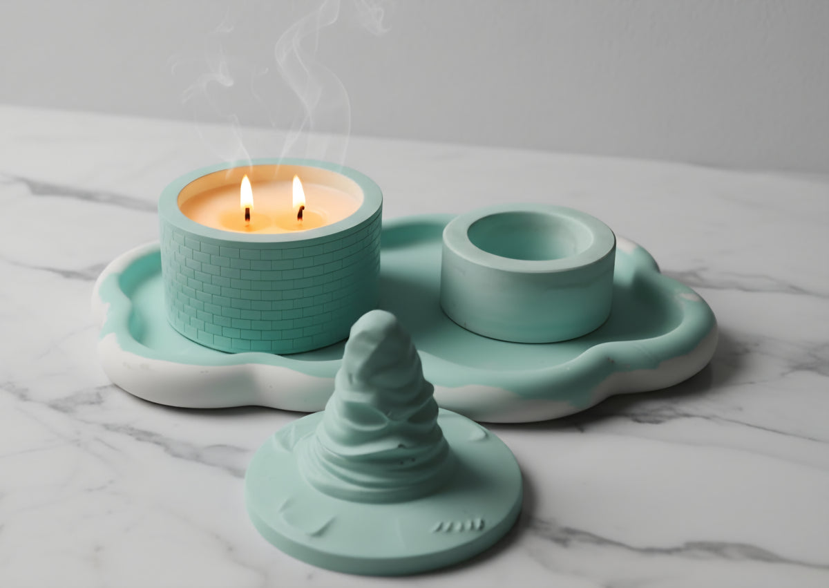 Cloud tray, candle and tealight holder