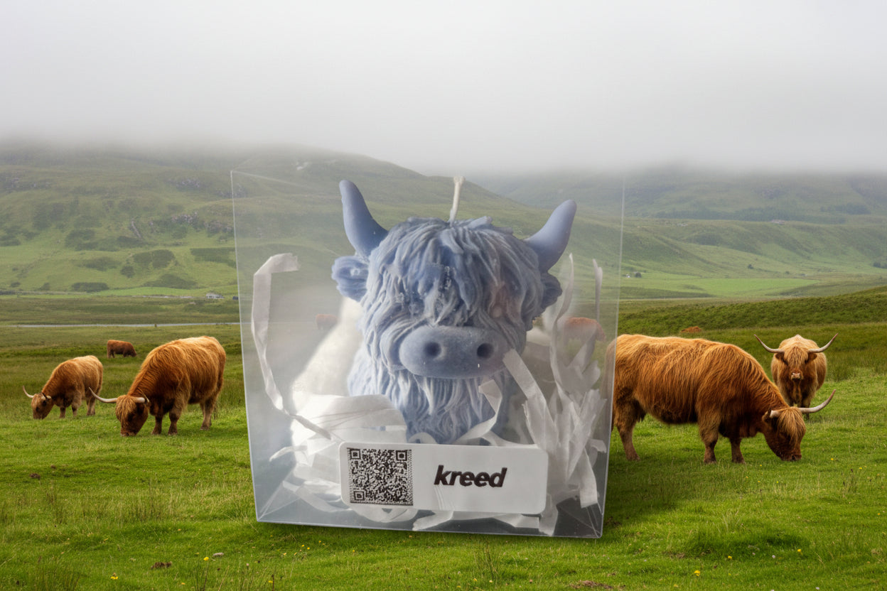 Highland Cow candle