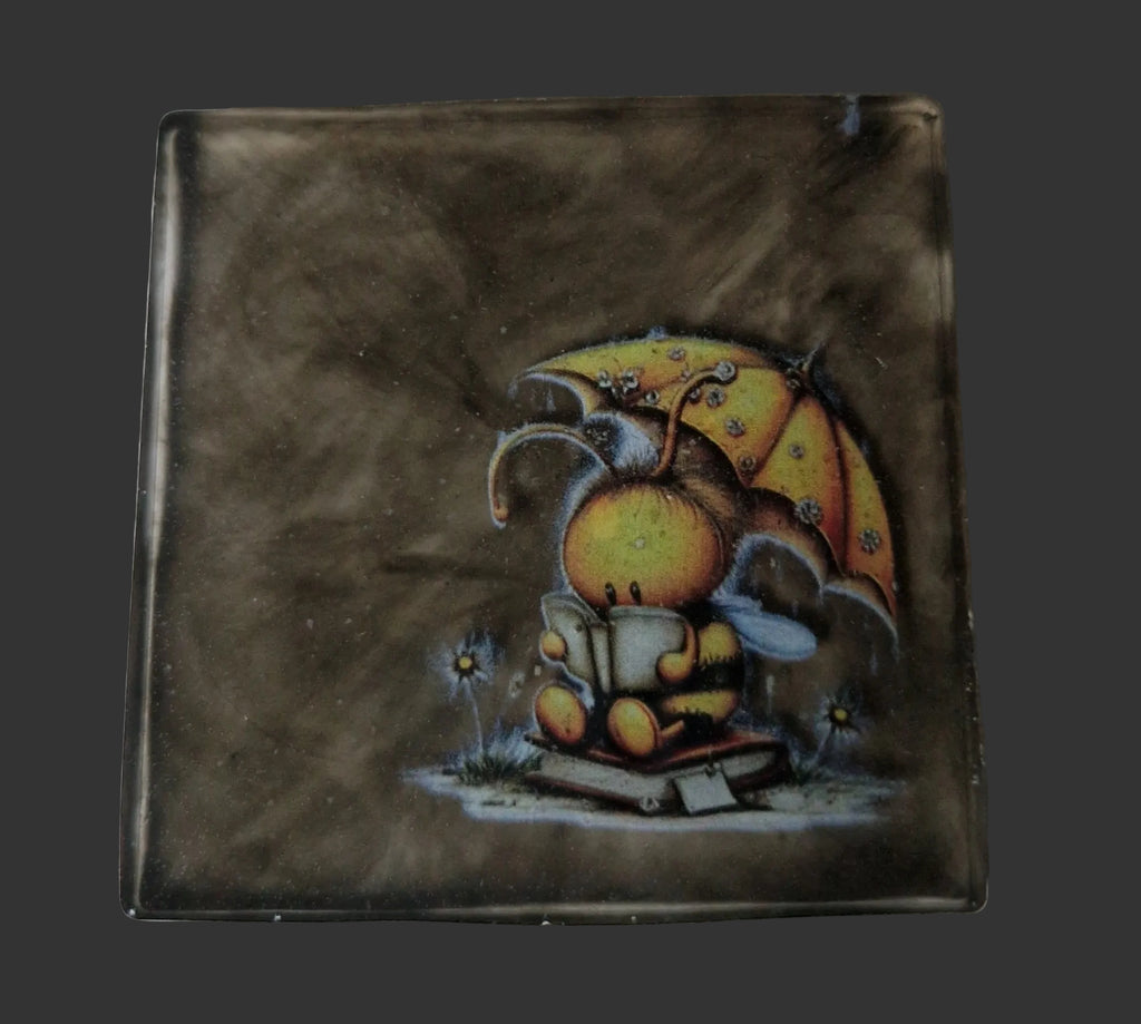 Coaster set - 2 bee coasters