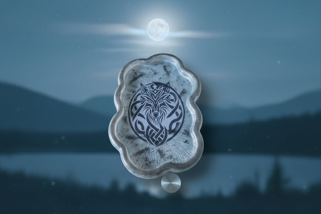 Wolf cloud shape tray