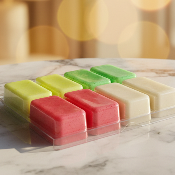 8 large fruity wax melts