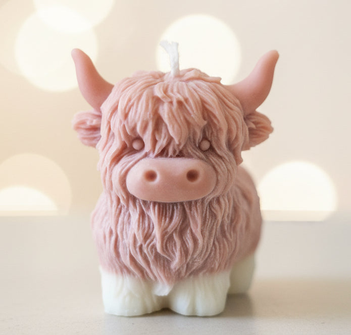 Highland cow Candle - Dragons Blood
