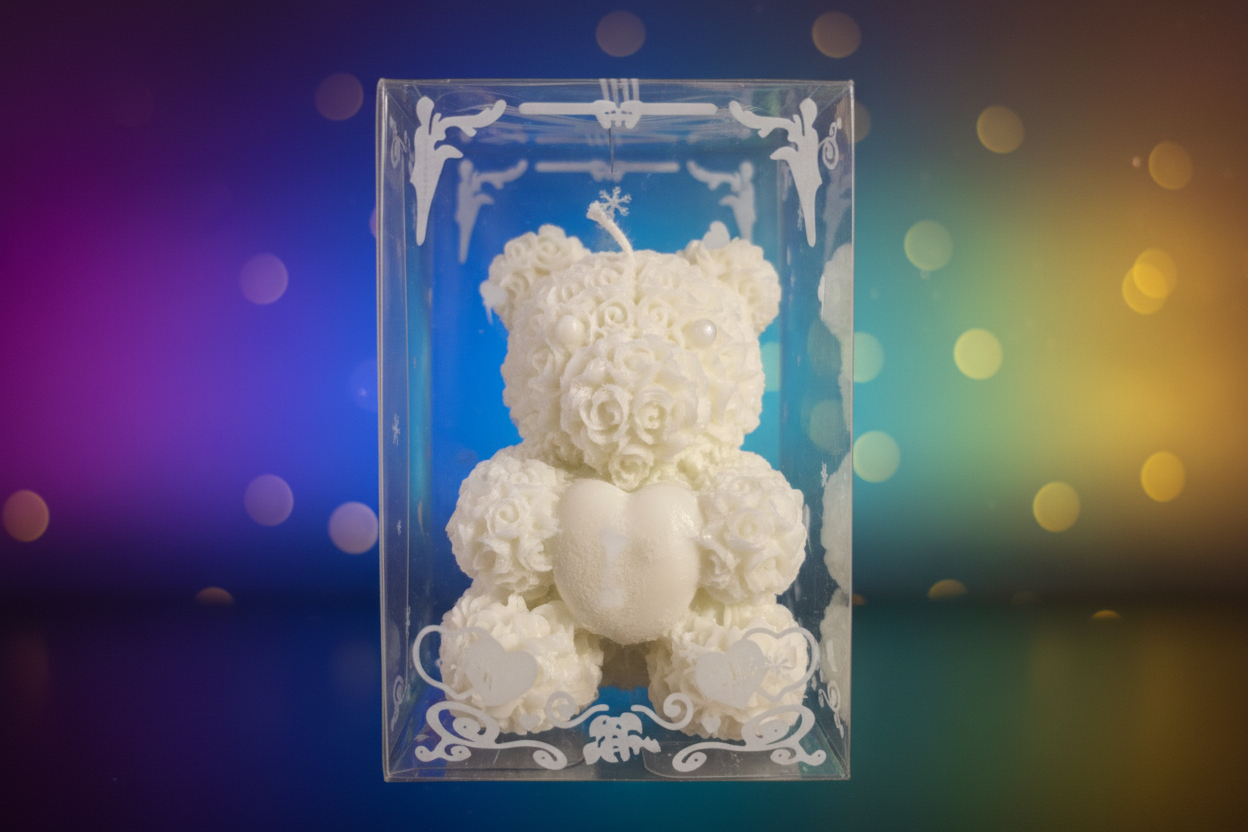 Rosie wonderland Bear Candle,