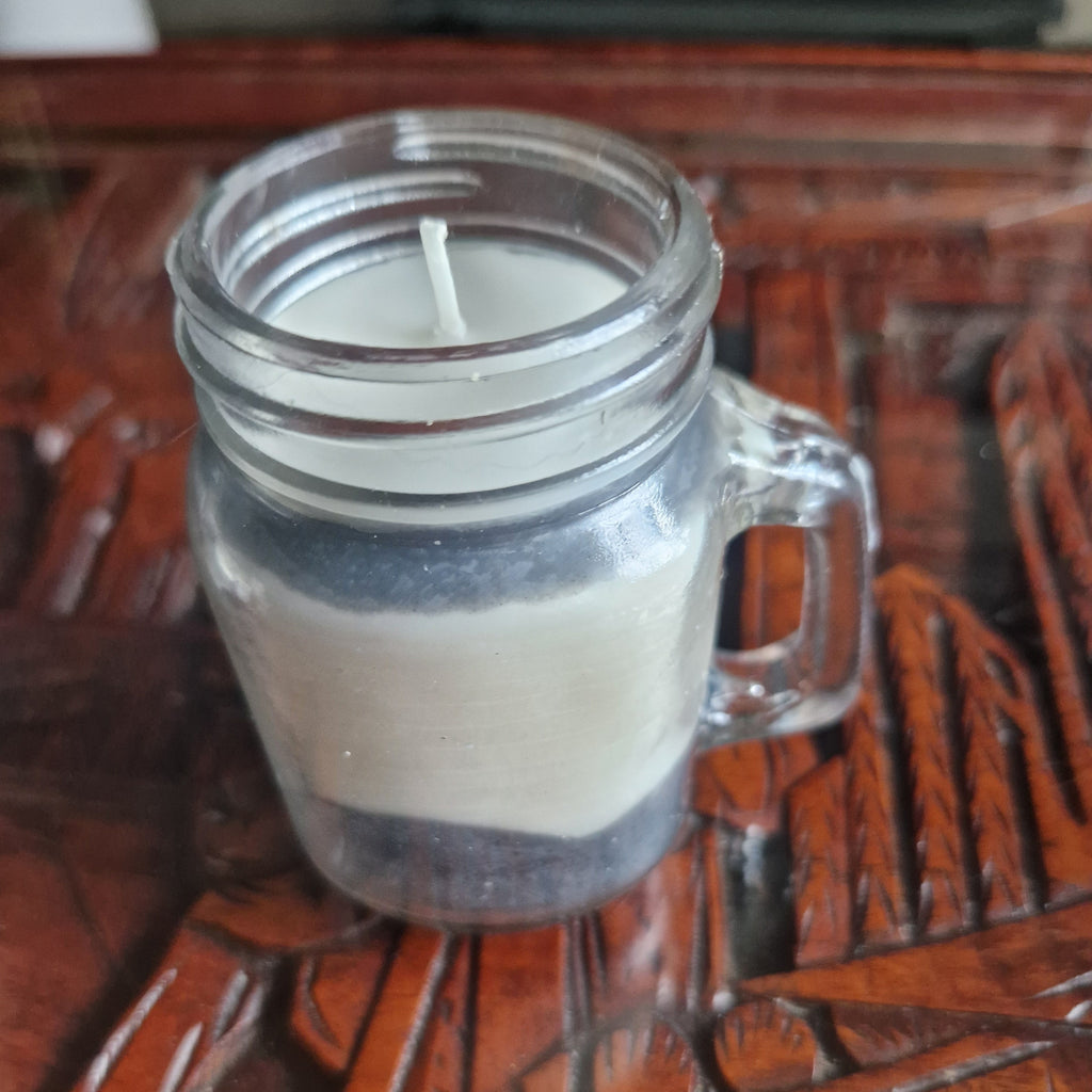 Mason glass candle- Fresh Linen