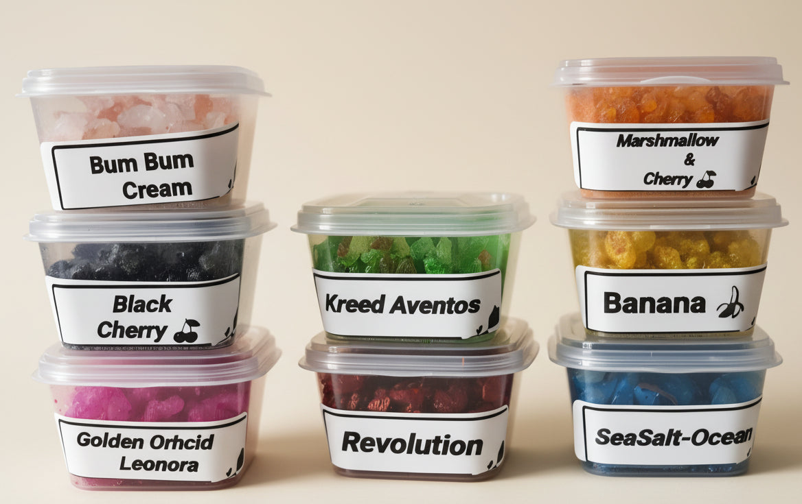 8 scented crystal sizzlers