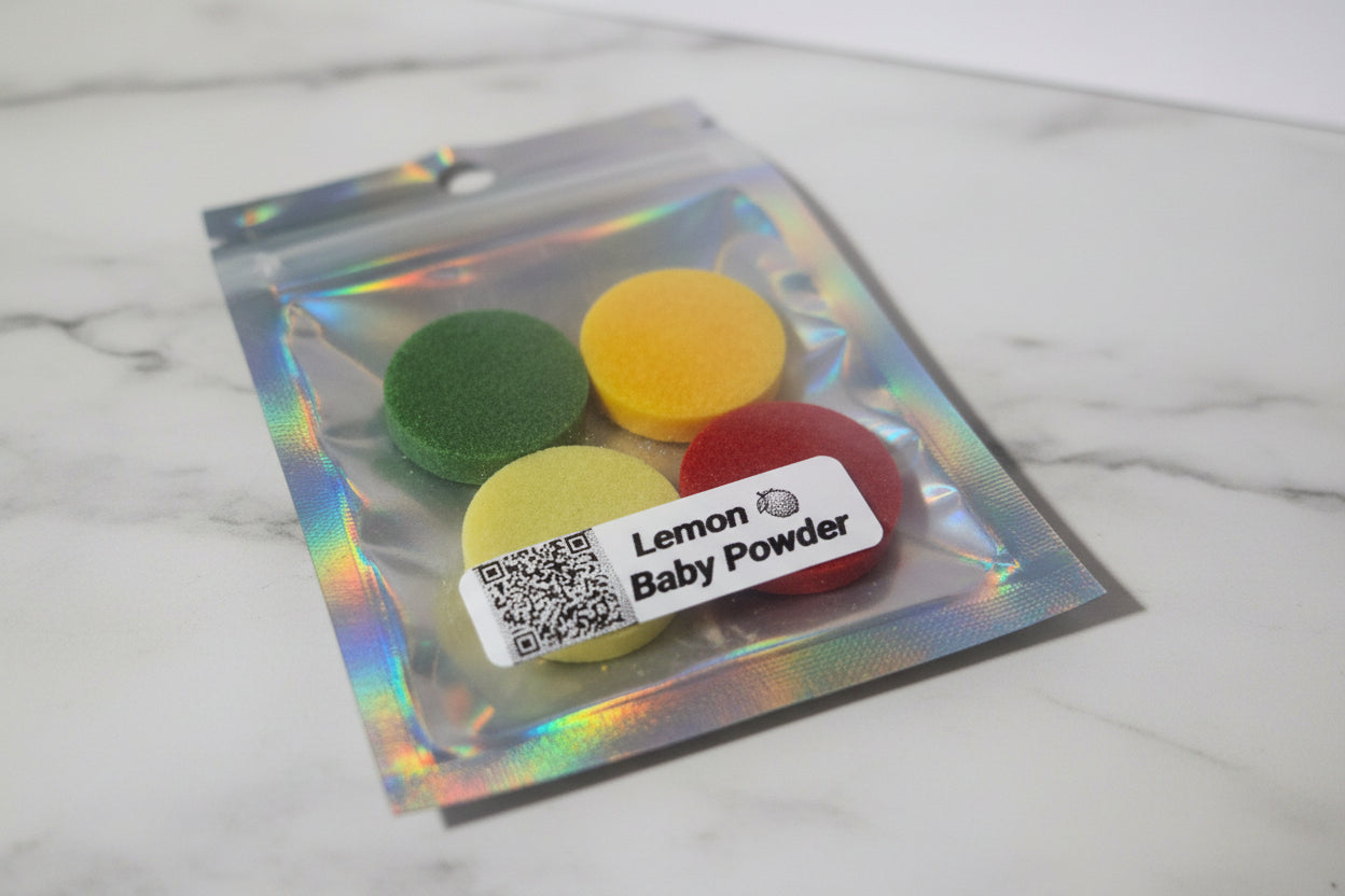Lemon baby powder hoover discs