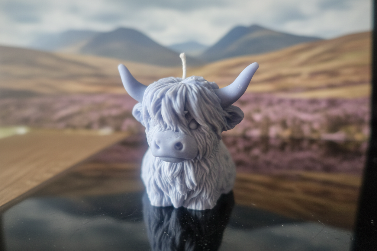 Highland Cow candle