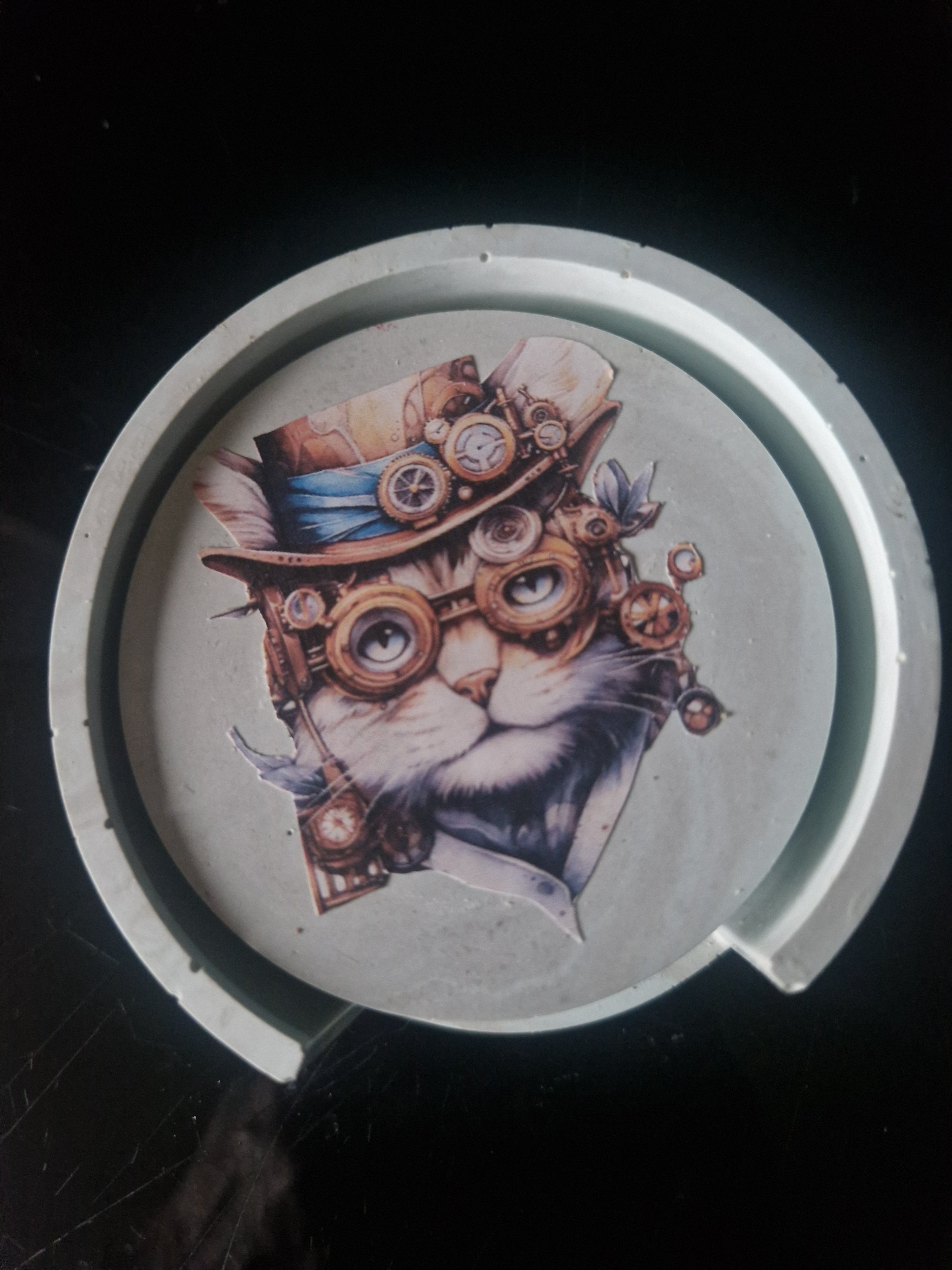 Cartoon steampunk coasters