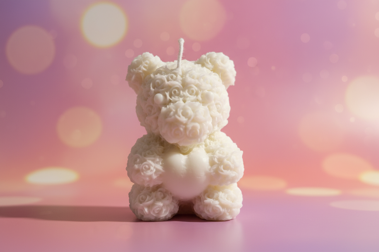 Rosie wonderland Bear Candle,