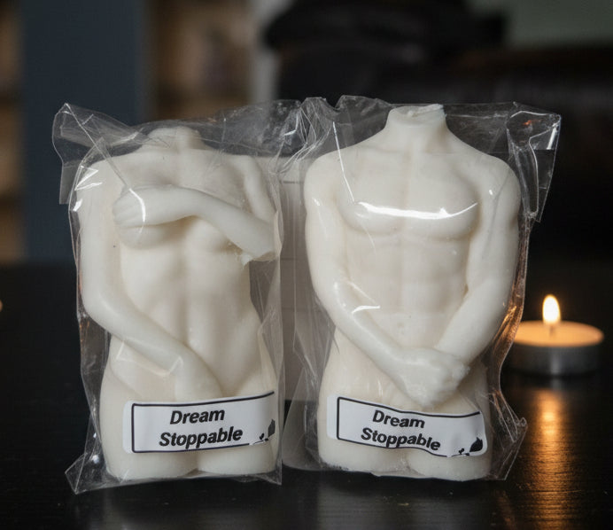 Male & Female torso candles
