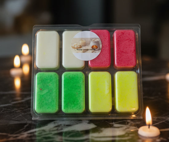 8 large fruity wax melts