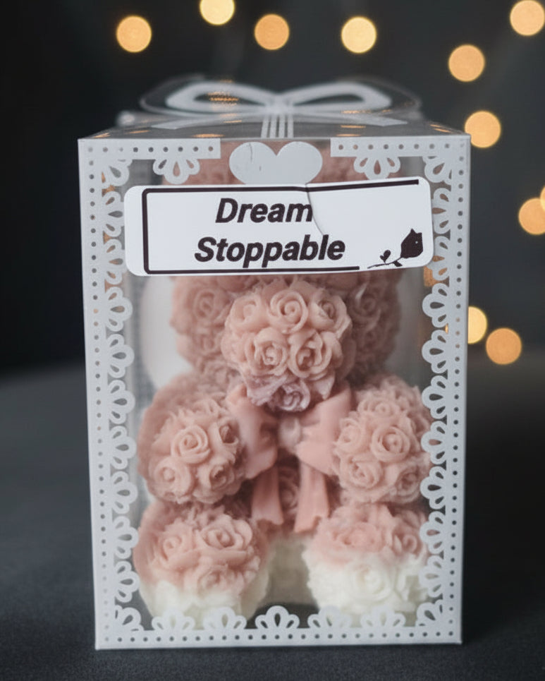 Dream Stoppable scented bear candle
