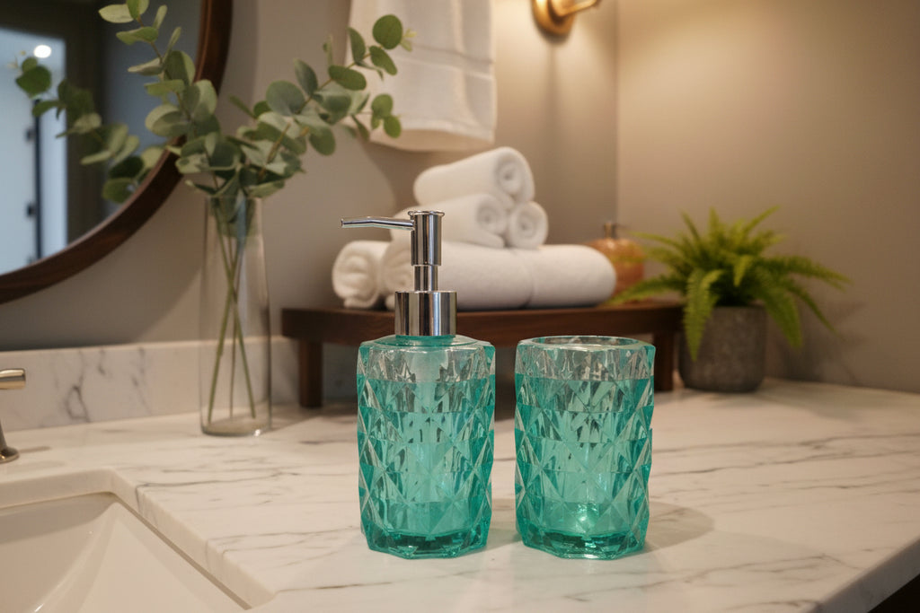 Soap dispencer & toothbrush holder