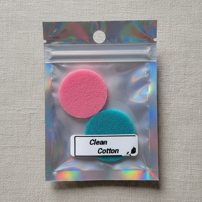 30mm scented hoover discs,  clean cotton