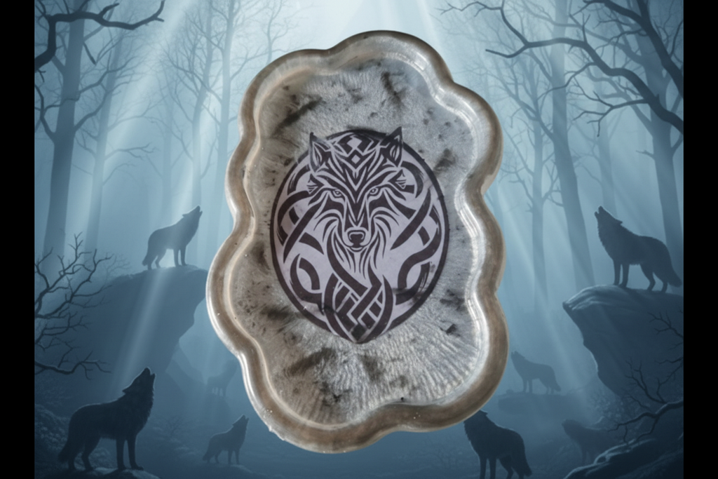 Wolf cloud shape tray