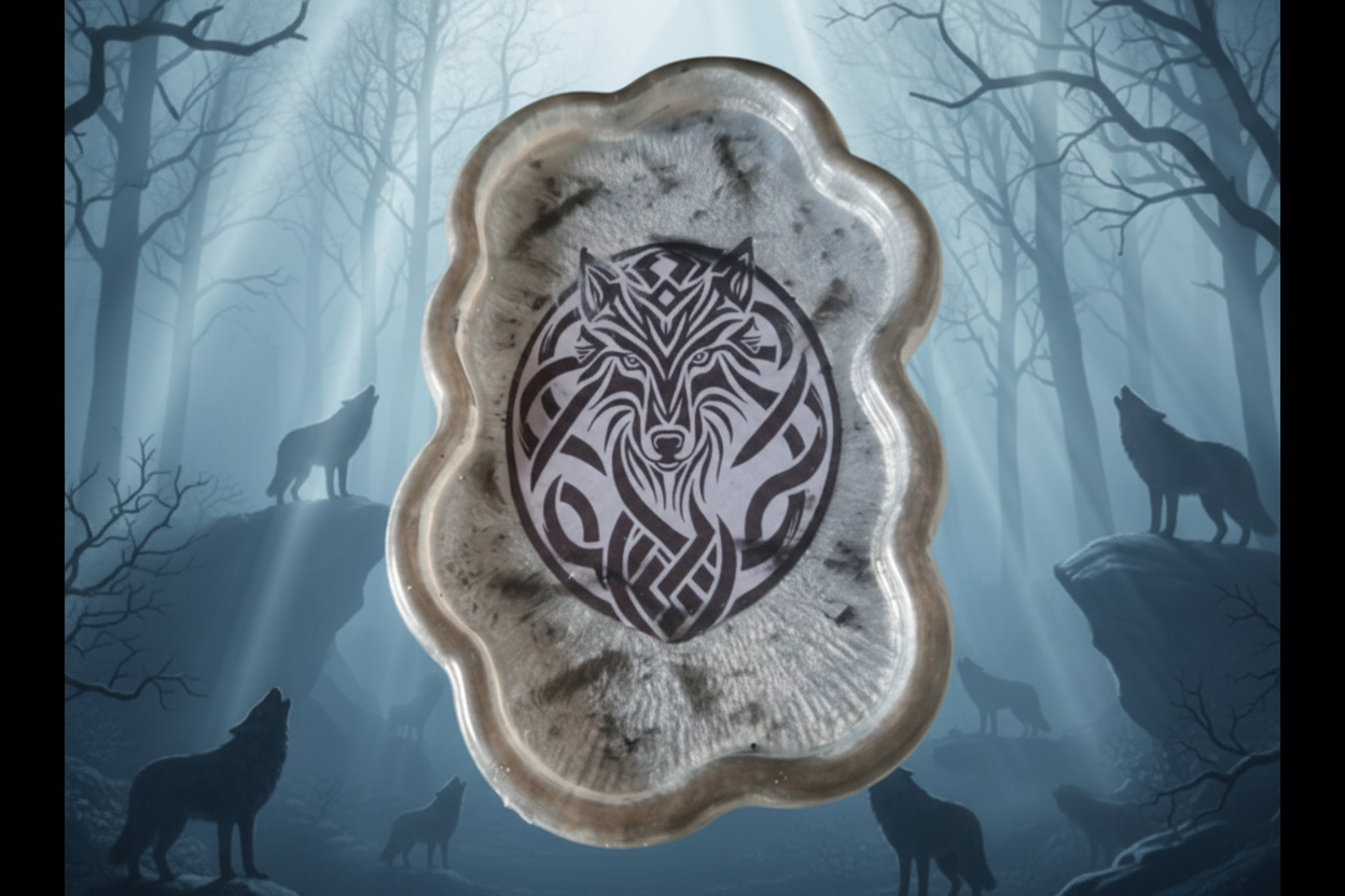 Wolf cloud shape tray