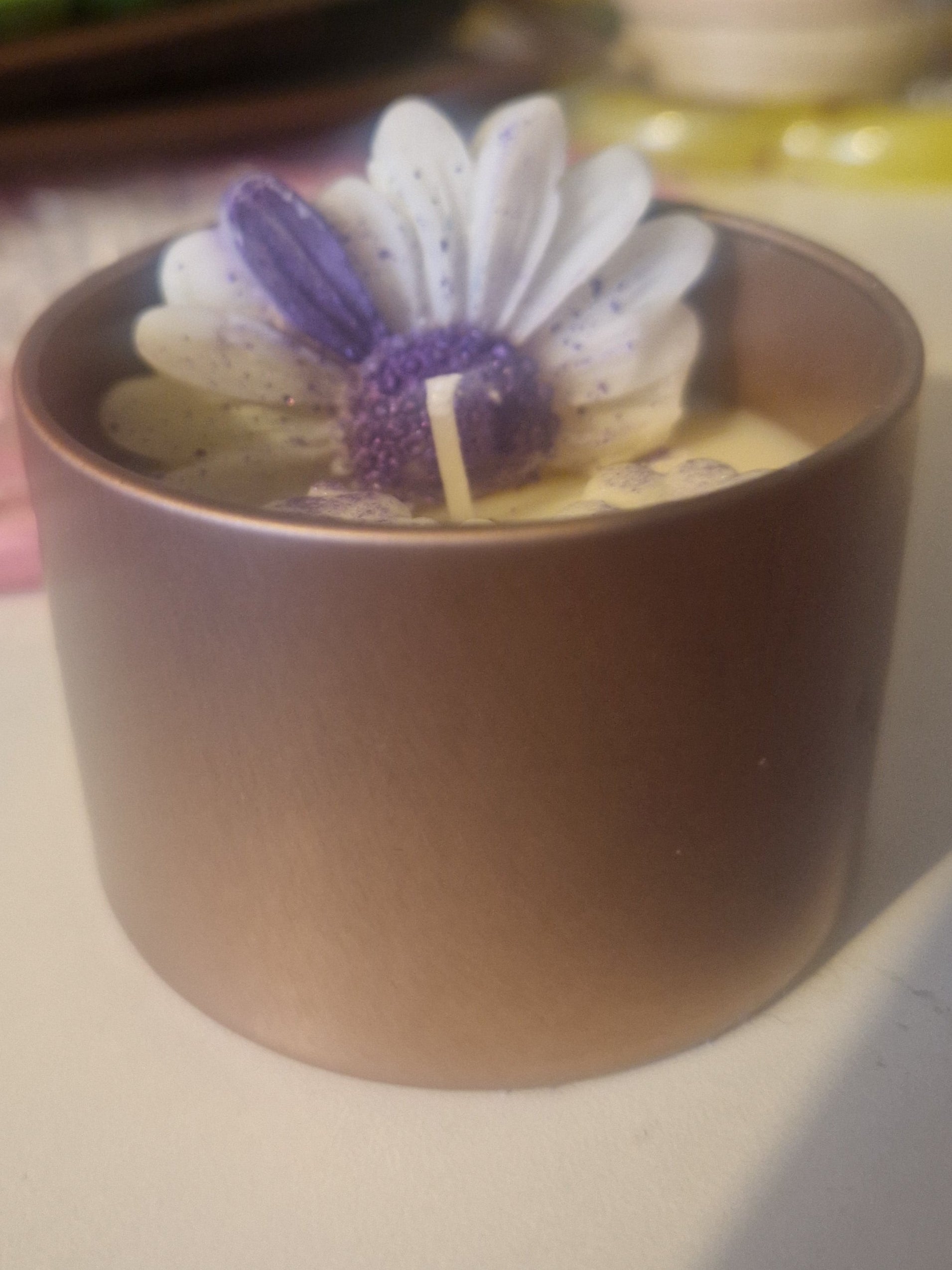 parma violet tin candle