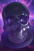 Gorgeous purple skull lamp
