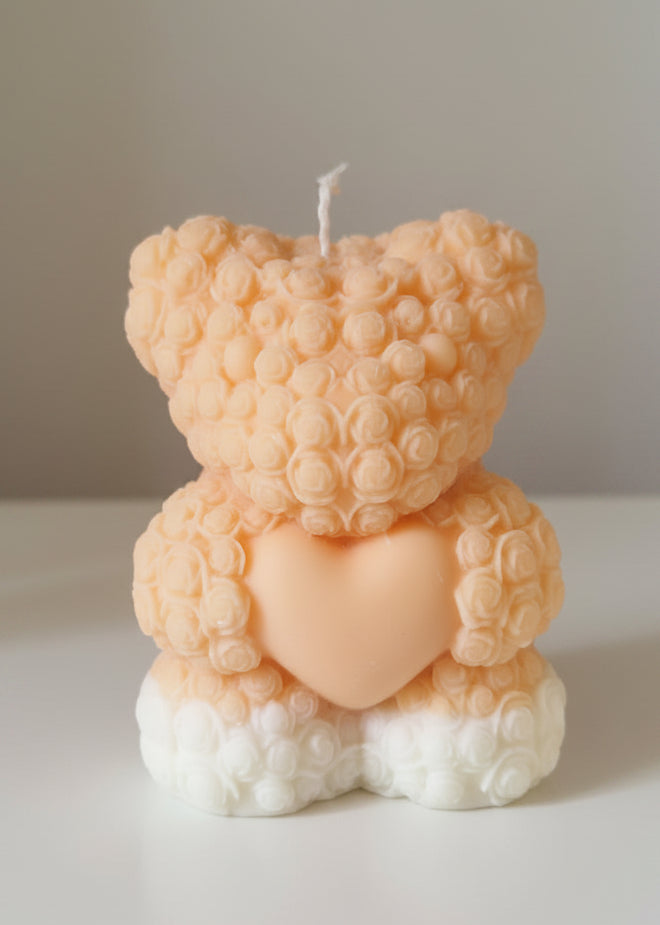 XL scented bear candle