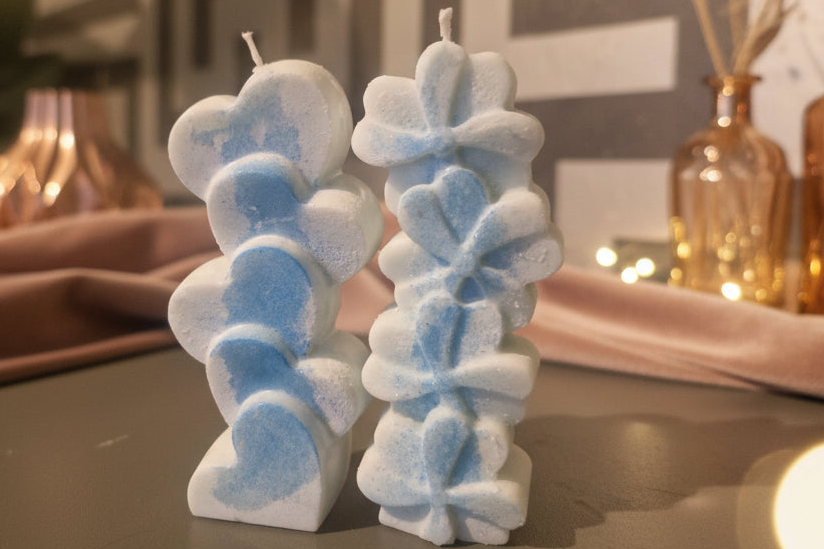 Baby powder free standing candle
