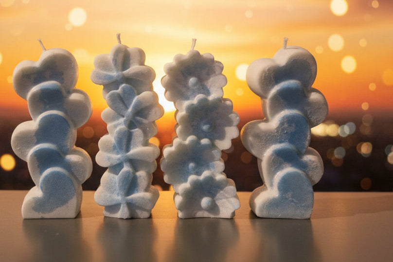 Baby powder free standing candle