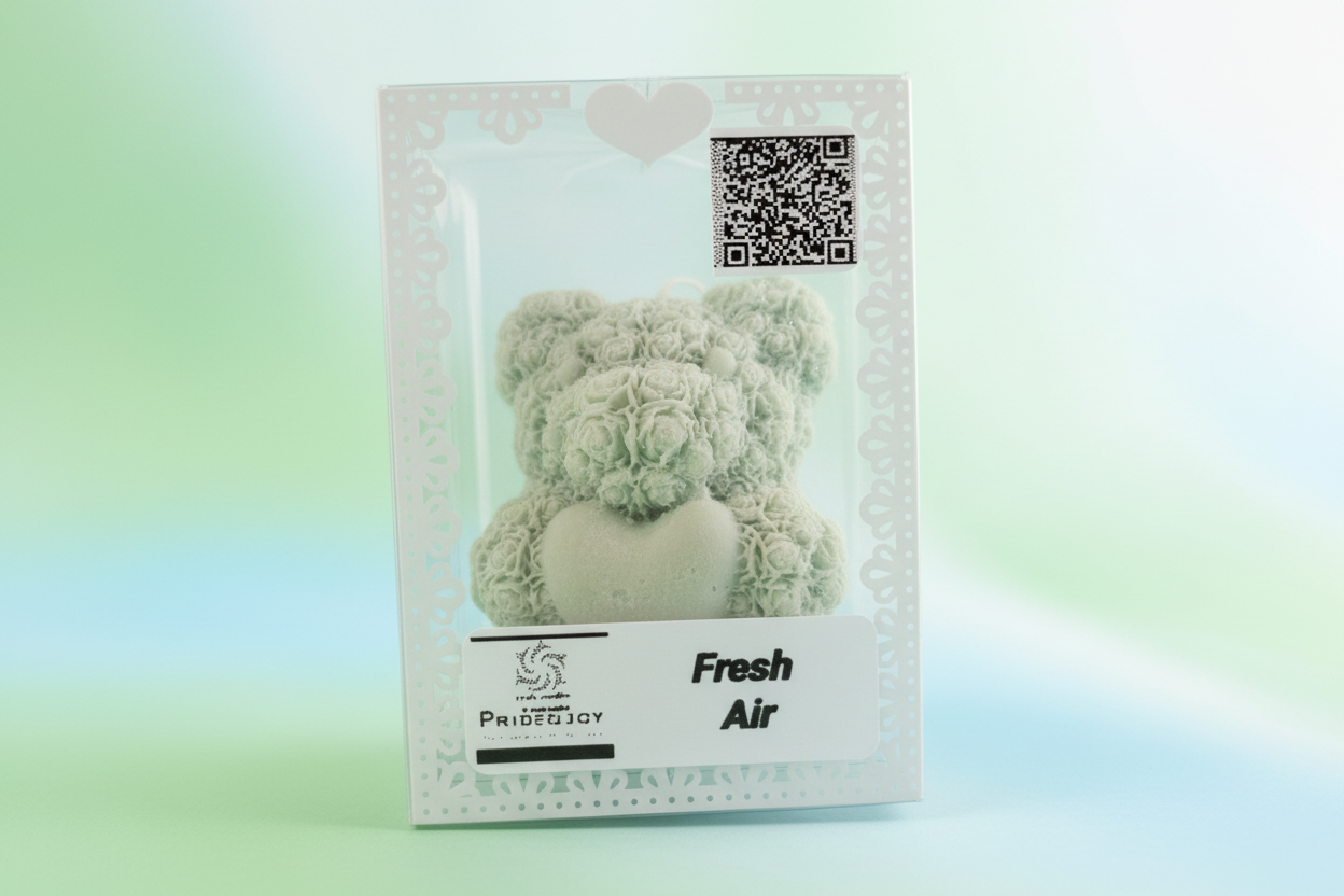 Fresh Air Rose Bear Candle