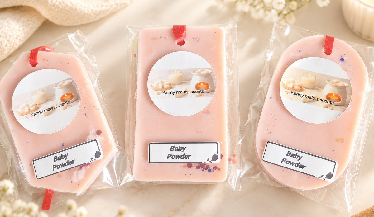 Highly scented hanging wax wardrobe freshener