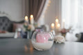 Stunning rose candle
