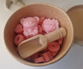 Strawberry scoopies with scoop